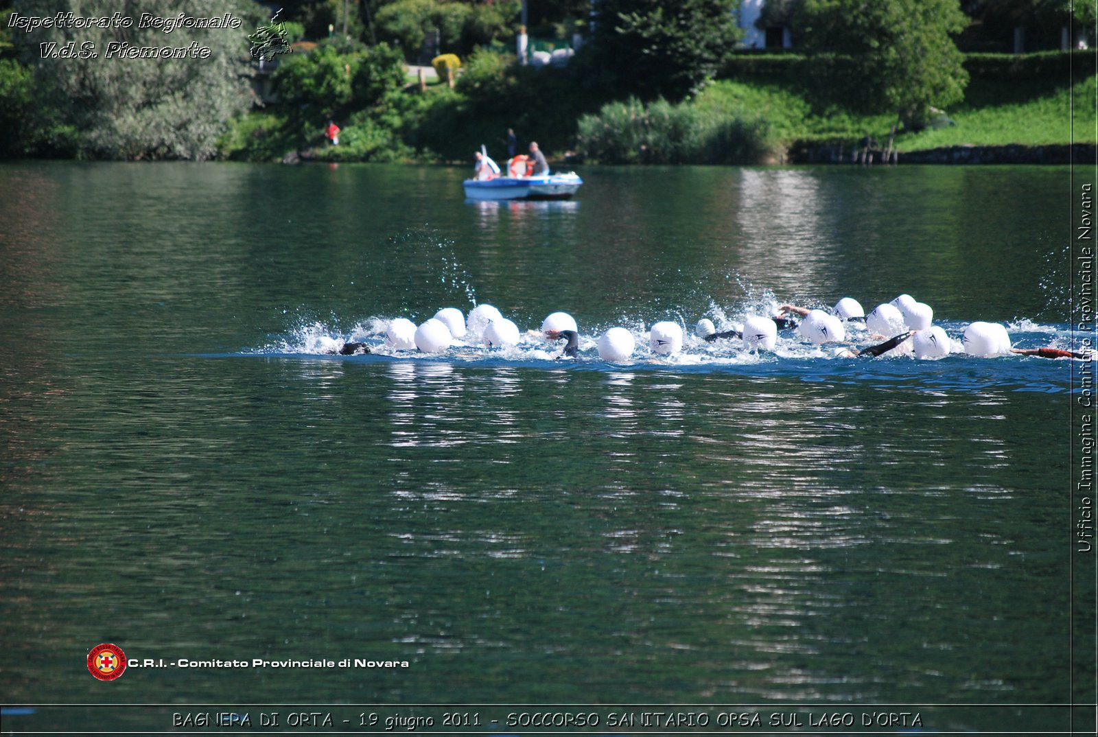 BAGNERA DI ORTA - 19 giugno 2011 - SERVIZIO DI SOCCORSO SANITARIO OPSA CRI SUL LAGO DORTA -  Croce Rossa Italiana - Ispettorato Regionale Volontari del Soccorso Piemonte