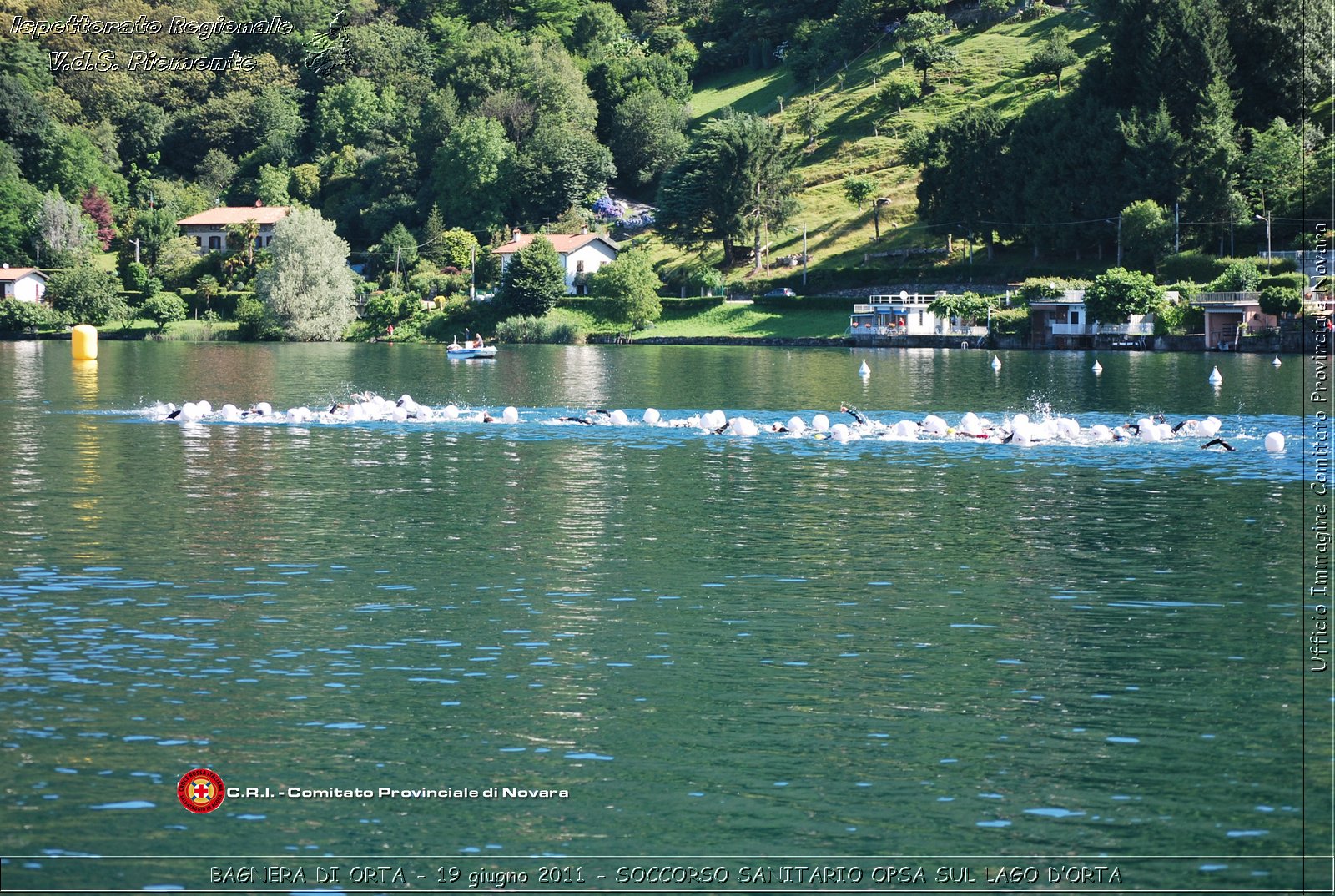 BAGNERA DI ORTA - 19 giugno 2011 - SERVIZIO DI SOCCORSO SANITARIO OPSA CRI SUL LAGO DORTA -  Croce Rossa Italiana - Ispettorato Regionale Volontari del Soccorso Piemonte