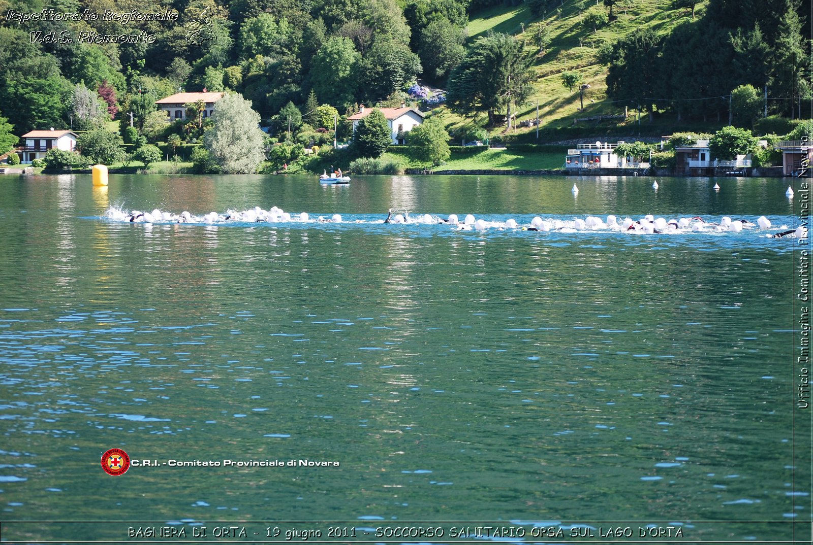 BAGNERA DI ORTA - 19 giugno 2011 - SERVIZIO DI SOCCORSO SANITARIO OPSA CRI SUL LAGO DORTA -  Croce Rossa Italiana - Ispettorato Regionale Volontari del Soccorso Piemonte