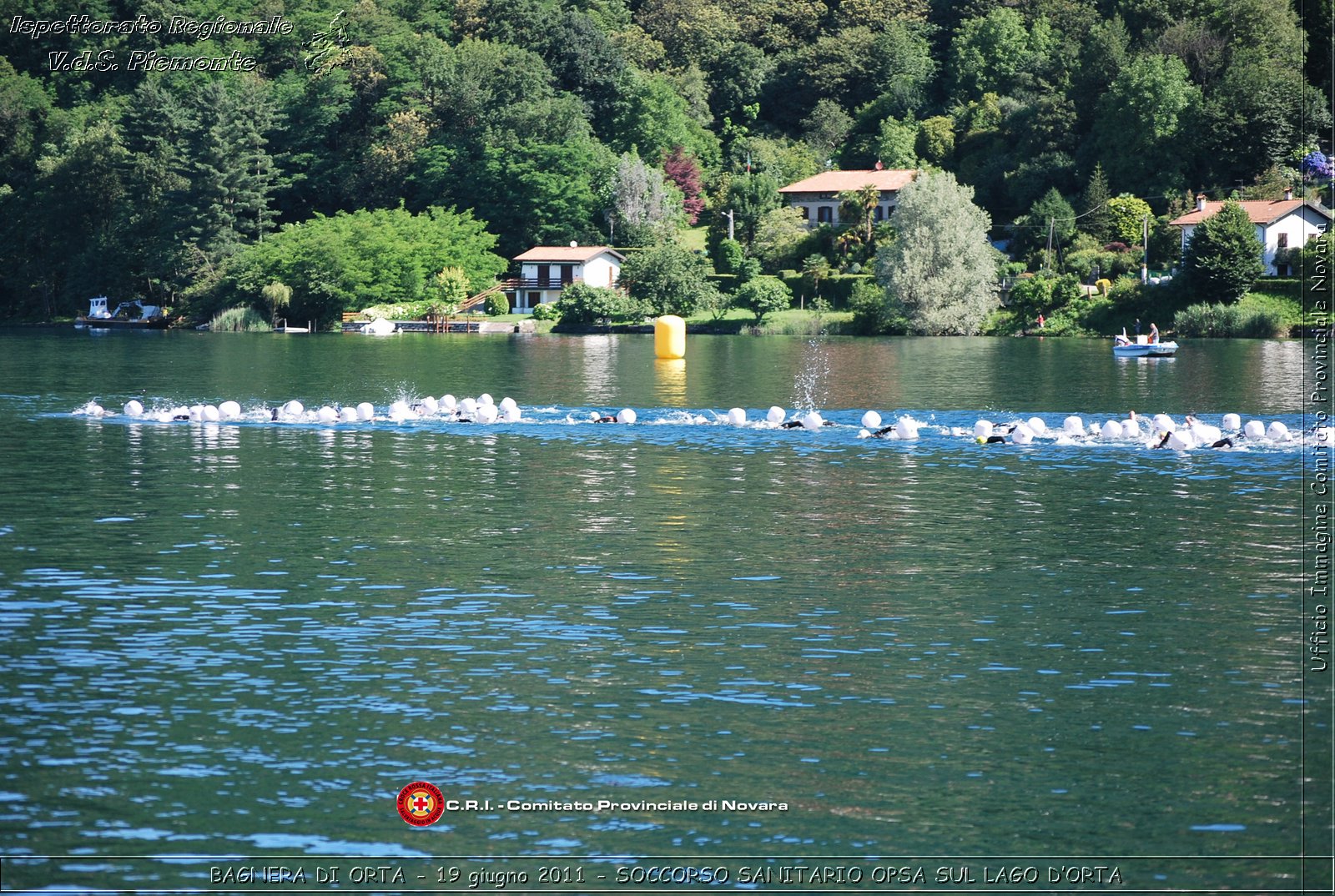 BAGNERA DI ORTA - 19 giugno 2011 - SERVIZIO DI SOCCORSO SANITARIO OPSA CRI SUL LAGO DORTA -  Croce Rossa Italiana - Ispettorato Regionale Volontari del Soccorso Piemonte