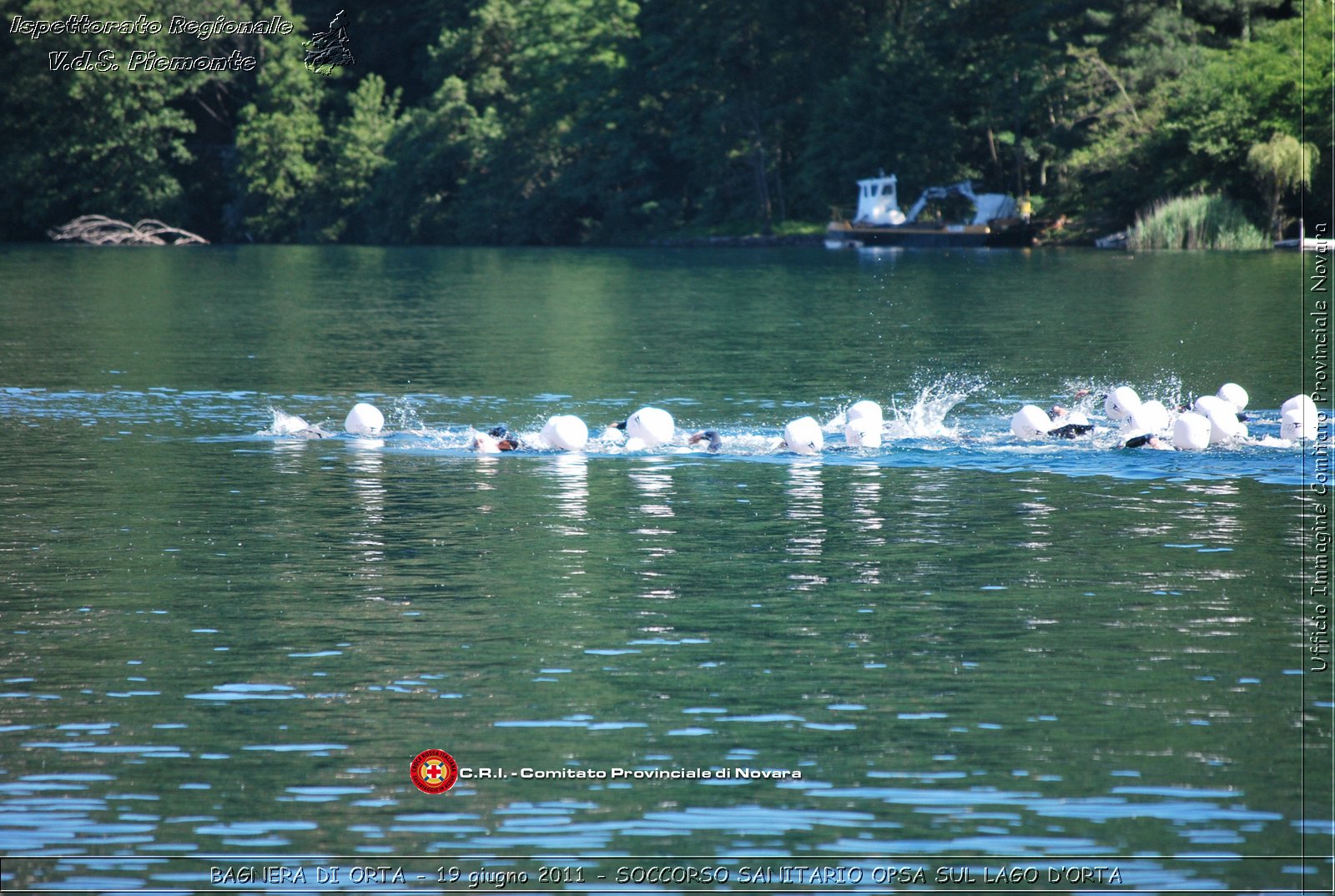 BAGNERA DI ORTA - 19 giugno 2011 - SERVIZIO DI SOCCORSO SANITARIO OPSA CRI SUL LAGO DORTA -  Croce Rossa Italiana - Ispettorato Regionale Volontari del Soccorso Piemonte