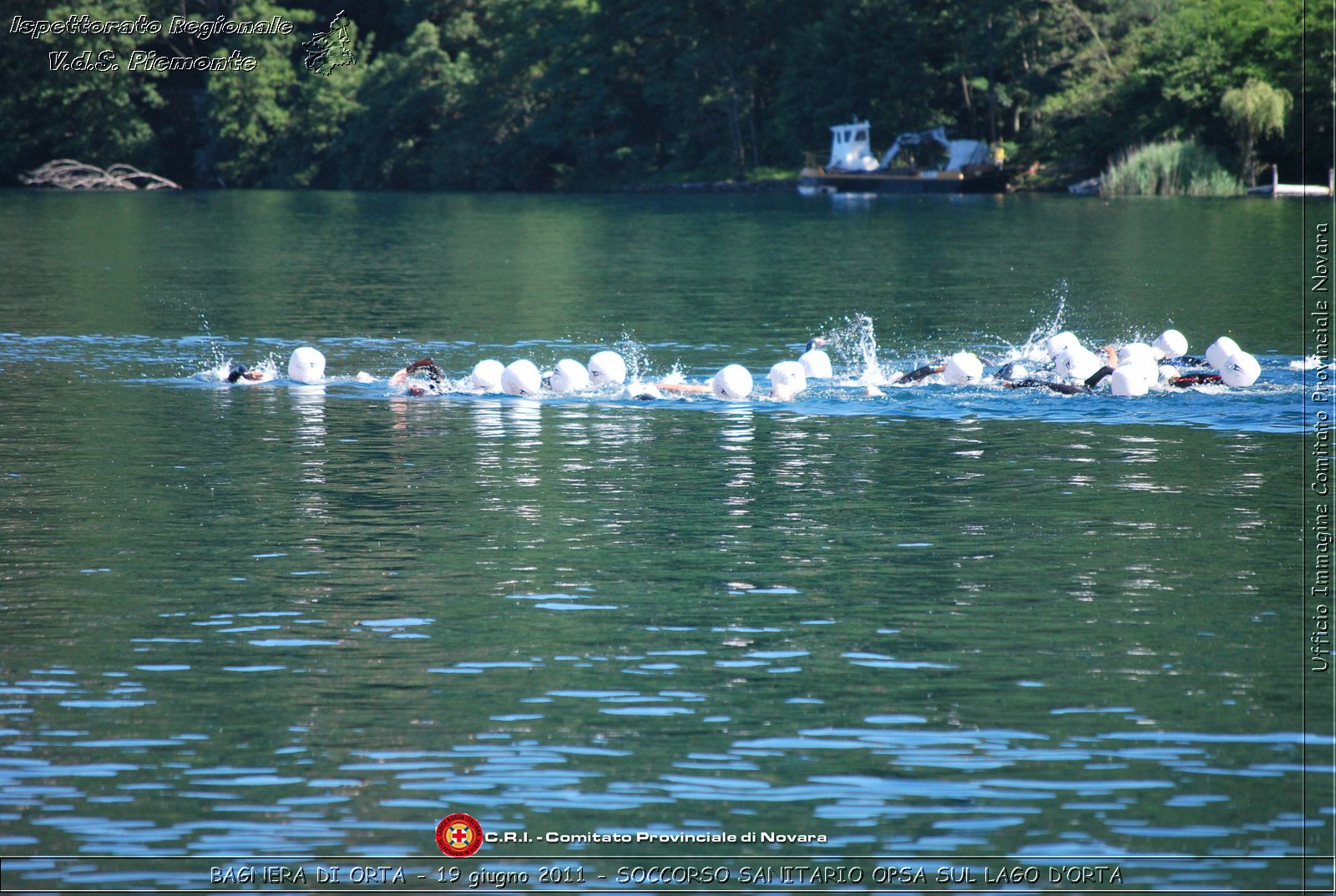 BAGNERA DI ORTA - 19 giugno 2011 - SERVIZIO DI SOCCORSO SANITARIO OPSA CRI SUL LAGO DORTA -  Croce Rossa Italiana - Ispettorato Regionale Volontari del Soccorso Piemonte