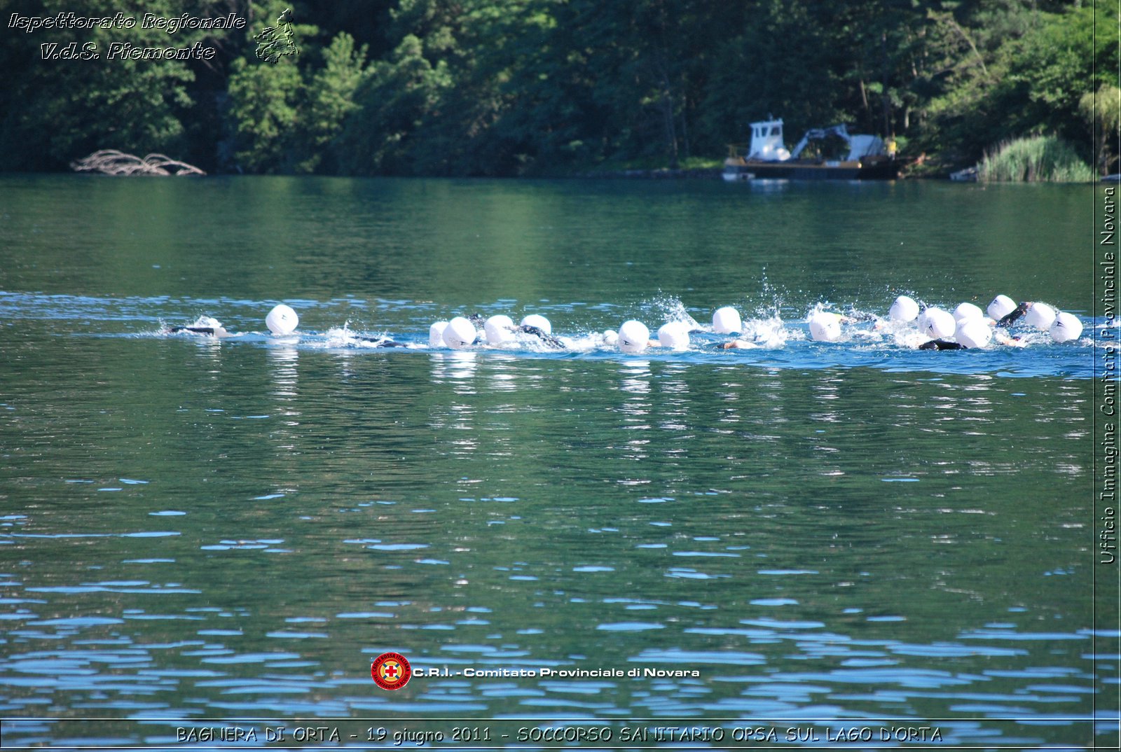 BAGNERA DI ORTA - 19 giugno 2011 - SERVIZIO DI SOCCORSO SANITARIO OPSA CRI SUL LAGO DORTA -  Croce Rossa Italiana - Ispettorato Regionale Volontari del Soccorso Piemonte