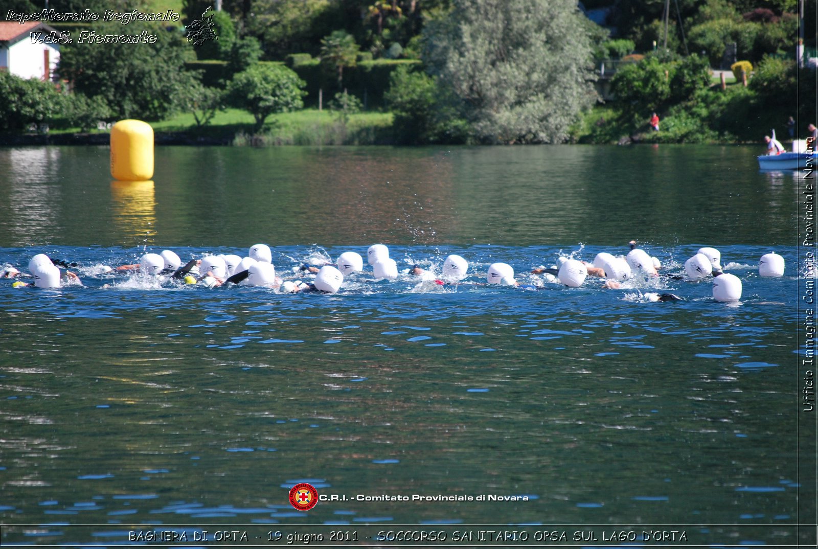 BAGNERA DI ORTA - 19 giugno 2011 - SERVIZIO DI SOCCORSO SANITARIO OPSA CRI SUL LAGO DORTA -  Croce Rossa Italiana - Ispettorato Regionale Volontari del Soccorso Piemonte