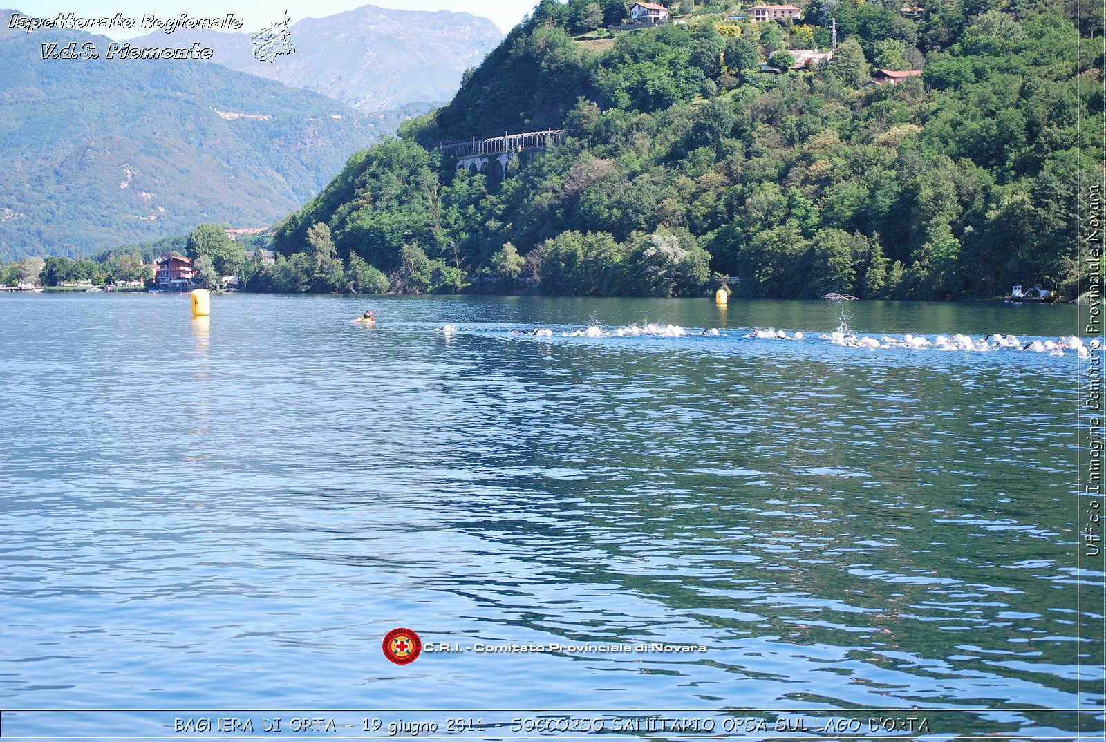 BAGNERA DI ORTA - 19 giugno 2011 - SERVIZIO DI SOCCORSO SANITARIO OPSA CRI SUL LAGO DORTA -  Croce Rossa Italiana - Ispettorato Regionale Volontari del Soccorso Piemonte