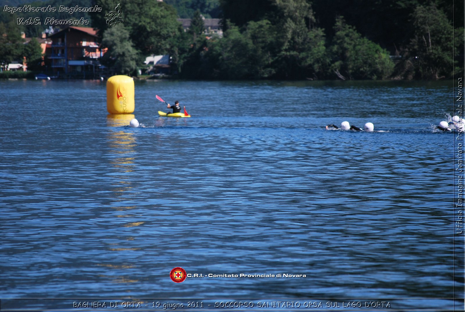 BAGNERA DI ORTA - 19 giugno 2011 - SERVIZIO DI SOCCORSO SANITARIO OPSA CRI SUL LAGO DORTA -  Croce Rossa Italiana - Ispettorato Regionale Volontari del Soccorso Piemonte