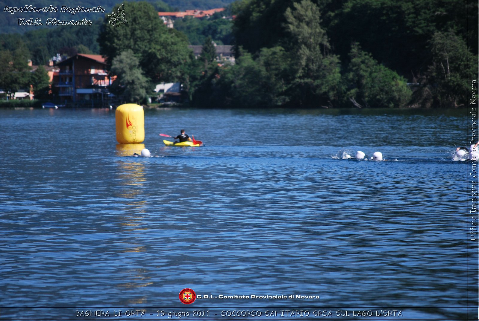 BAGNERA DI ORTA - 19 giugno 2011 - SERVIZIO DI SOCCORSO SANITARIO OPSA CRI SUL LAGO DORTA -  Croce Rossa Italiana - Ispettorato Regionale Volontari del Soccorso Piemonte