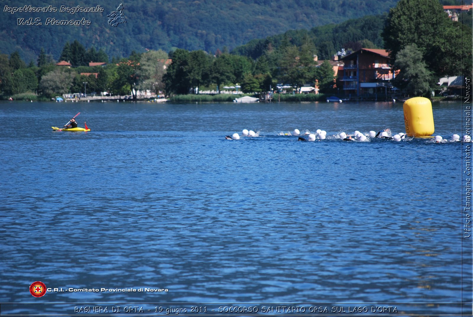 BAGNERA DI ORTA - 19 giugno 2011 - SERVIZIO DI SOCCORSO SANITARIO OPSA CRI SUL LAGO DORTA -  Croce Rossa Italiana - Ispettorato Regionale Volontari del Soccorso Piemonte