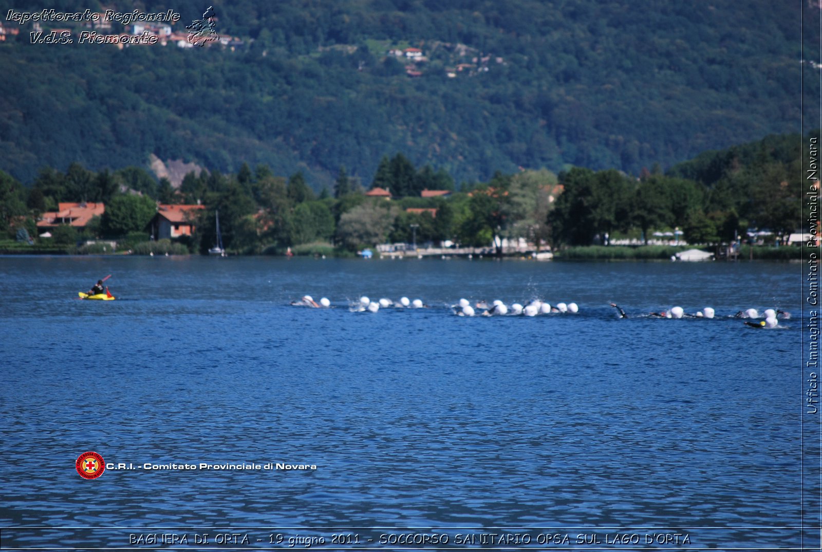 BAGNERA DI ORTA - 19 giugno 2011 - SERVIZIO DI SOCCORSO SANITARIO OPSA CRI SUL LAGO DORTA -  Croce Rossa Italiana - Ispettorato Regionale Volontari del Soccorso Piemonte