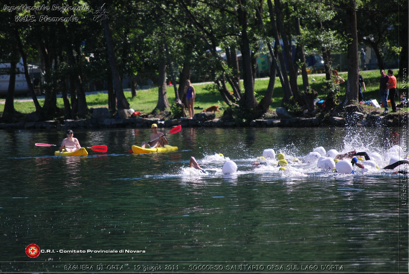 BAGNERA DI ORTA - 19 giugno 2011 - SERVIZIO DI SOCCORSO SANITARIO OPSA CRI SUL LAGO DORTA -  Croce Rossa Italiana - Ispettorato Regionale Volontari del Soccorso Piemonte