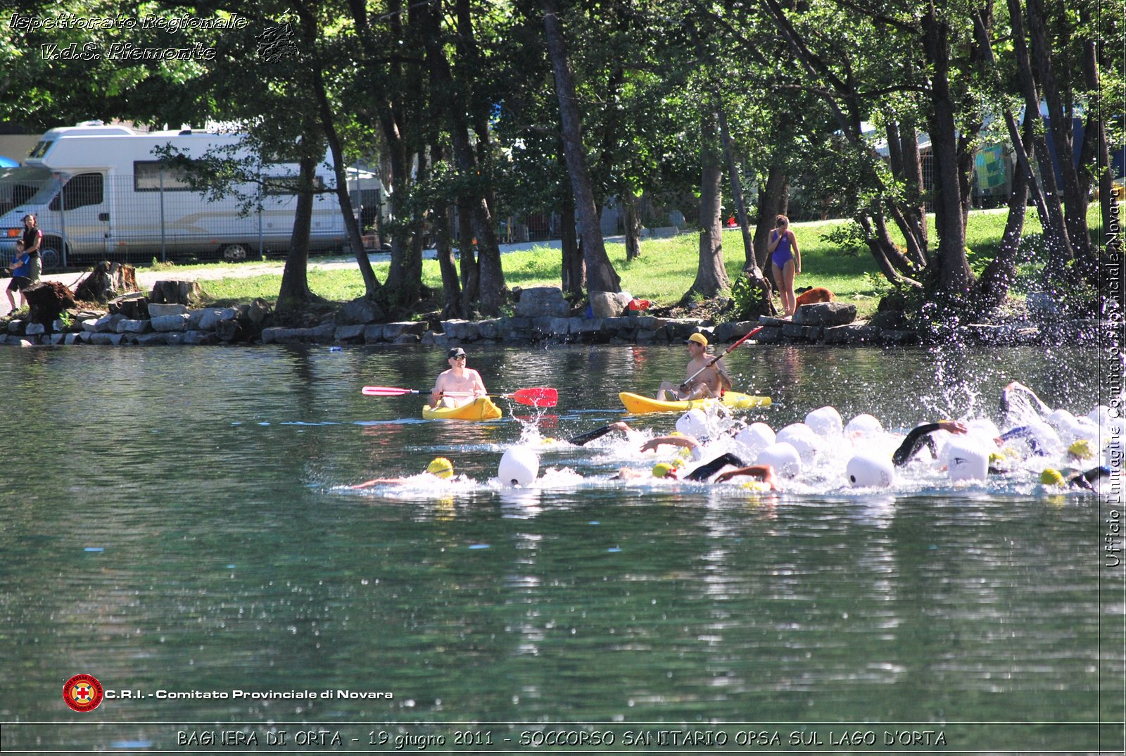 BAGNERA DI ORTA - 19 giugno 2011 - SERVIZIO DI SOCCORSO SANITARIO OPSA CRI SUL LAGO DORTA -  Croce Rossa Italiana - Ispettorato Regionale Volontari del Soccorso Piemonte