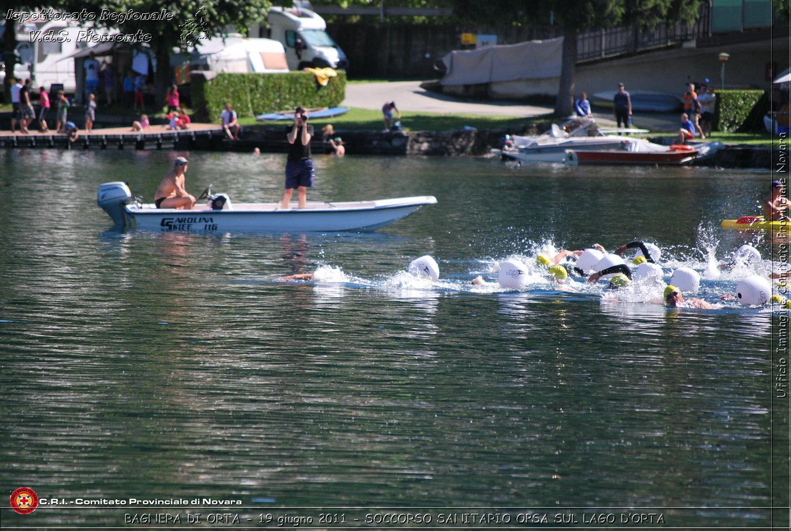 BAGNERA DI ORTA - 19 giugno 2011 - SERVIZIO DI SOCCORSO SANITARIO OPSA CRI SUL LAGO DORTA -  Croce Rossa Italiana - Ispettorato Regionale Volontari del Soccorso Piemonte