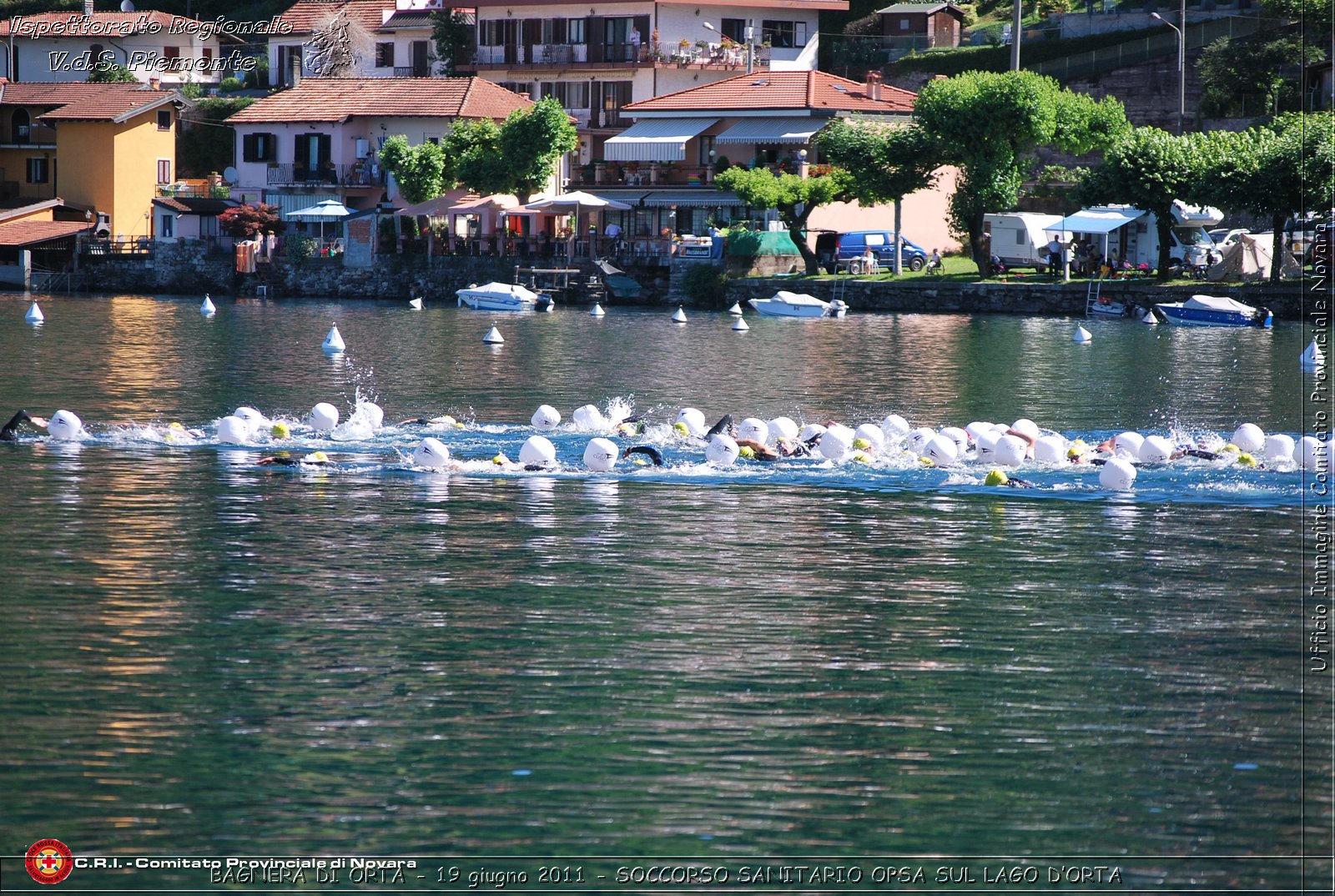 BAGNERA DI ORTA - 19 giugno 2011 - SERVIZIO DI SOCCORSO SANITARIO OPSA CRI SUL LAGO DORTA -  Croce Rossa Italiana - Ispettorato Regionale Volontari del Soccorso Piemonte