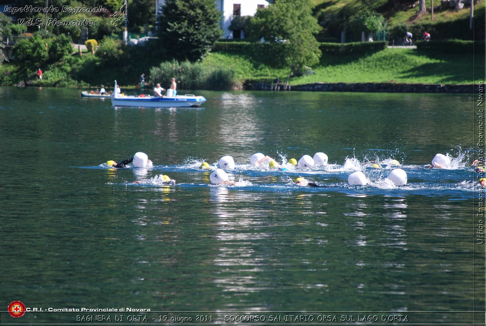 BAGNERA DI ORTA - 19 giugno 2011 - SERVIZIO DI SOCCORSO SANITARIO OPSA CRI SUL LAGO DORTA -  Croce Rossa Italiana - Ispettorato Regionale Volontari del Soccorso Piemonte