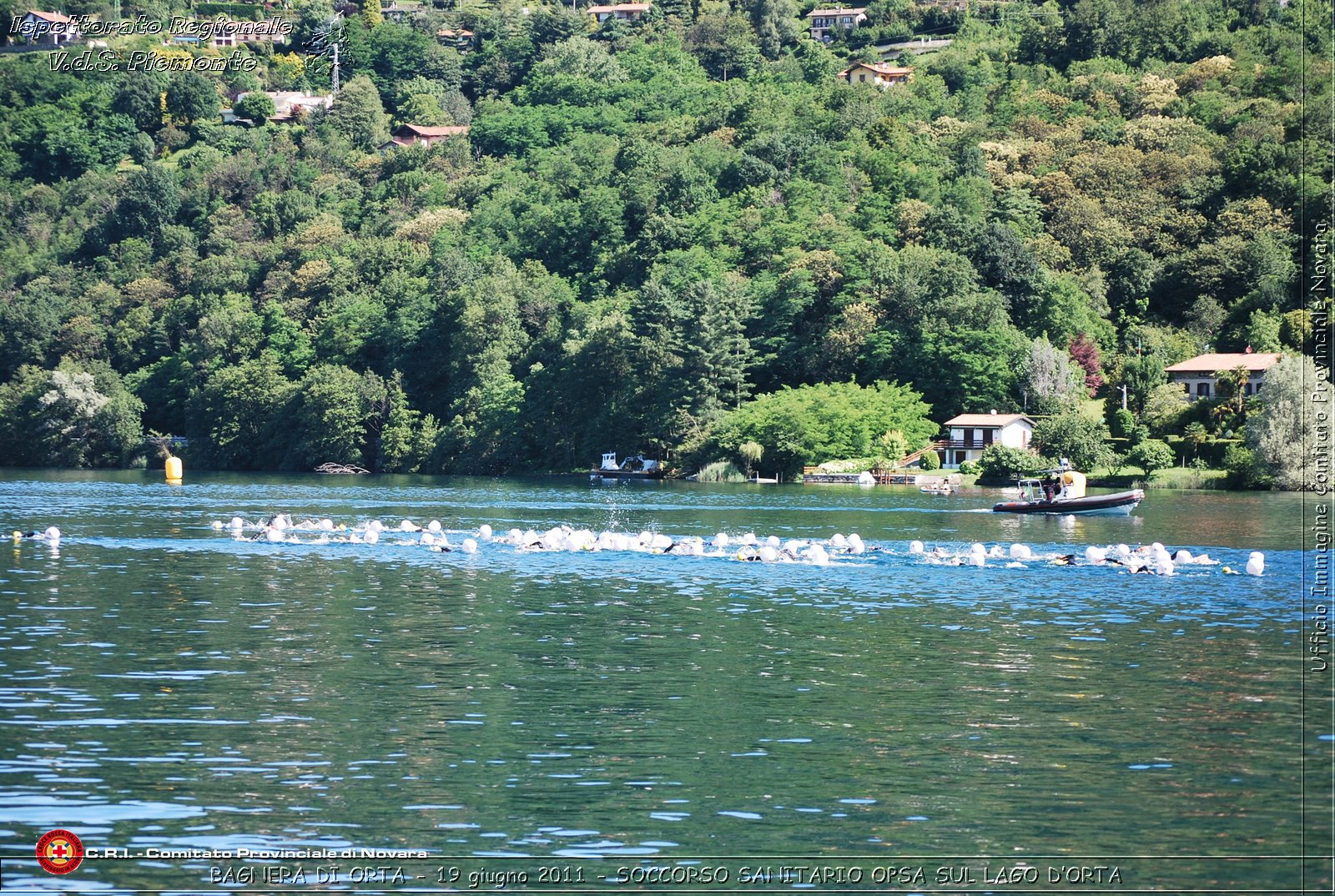 BAGNERA DI ORTA - 19 giugno 2011 - SERVIZIO DI SOCCORSO SANITARIO OPSA CRI SUL LAGO DORTA -  Croce Rossa Italiana - Ispettorato Regionale Volontari del Soccorso Piemonte