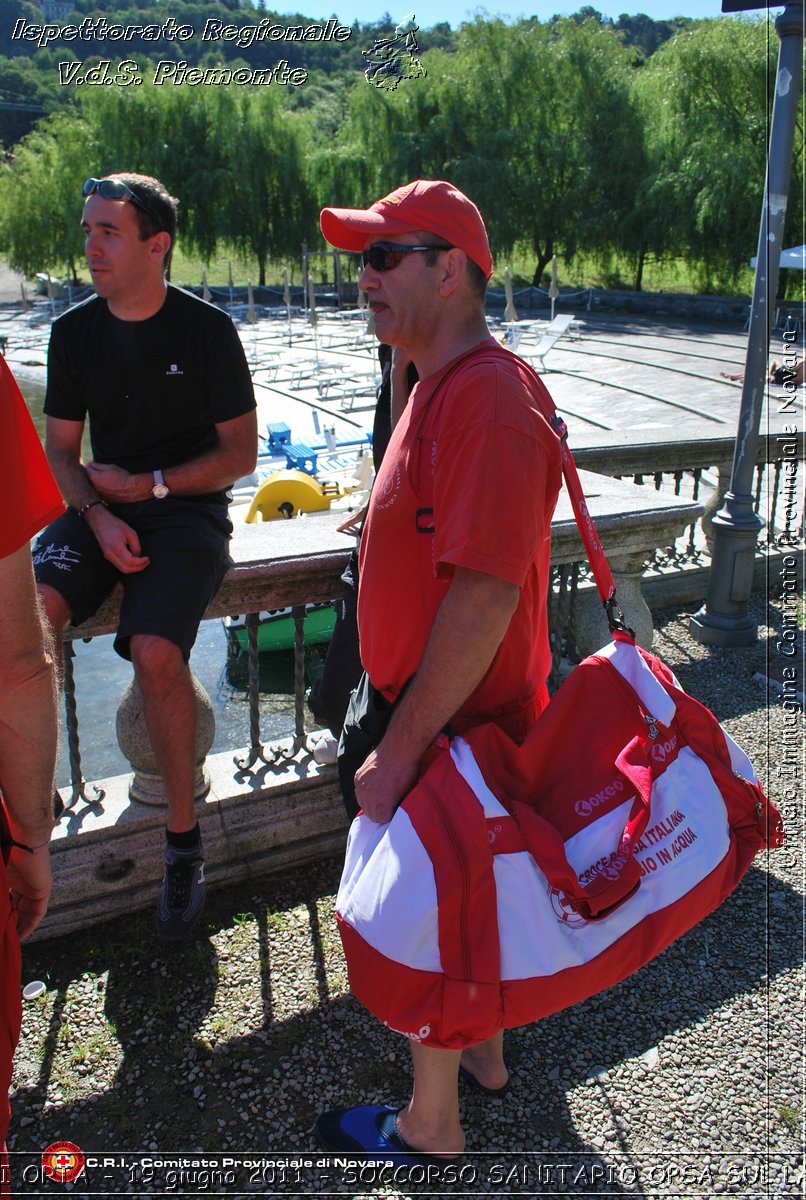 BAGNERA DI ORTA - 19 giugno 2011 - SERVIZIO DI SOCCORSO SANITARIO OPSA CRI SUL LAGO DORTA -  Croce Rossa Italiana - Ispettorato Regionale Volontari del Soccorso Piemonte