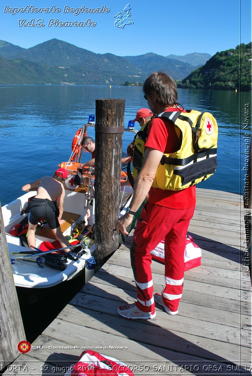 BAGNERA DI ORTA - 19 giugno 2011 - SERVIZIO DI SOCCORSO SANITARIO OPSA CRI SUL LAGO DORTA -  Croce Rossa Italiana - Ispettorato Regionale Volontari del Soccorso Piemonte