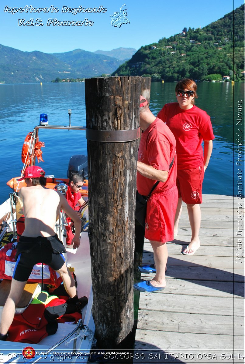 BAGNERA DI ORTA - 19 giugno 2011 - SERVIZIO DI SOCCORSO SANITARIO OPSA CRI SUL LAGO DORTA -  Croce Rossa Italiana - Ispettorato Regionale Volontari del Soccorso Piemonte