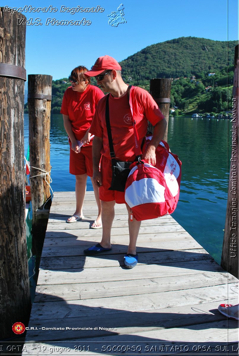 BAGNERA DI ORTA - 19 giugno 2011 - SERVIZIO DI SOCCORSO SANITARIO OPSA CRI SUL LAGO DORTA -  Croce Rossa Italiana - Ispettorato Regionale Volontari del Soccorso Piemonte