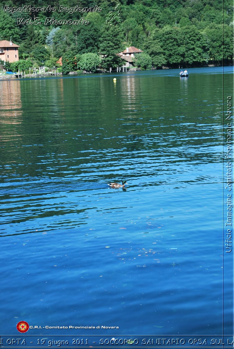 BAGNERA DI ORTA - 19 giugno 2011 - SERVIZIO DI SOCCORSO SANITARIO OPSA CRI SUL LAGO DORTA -  Croce Rossa Italiana - Ispettorato Regionale Volontari del Soccorso Piemonte