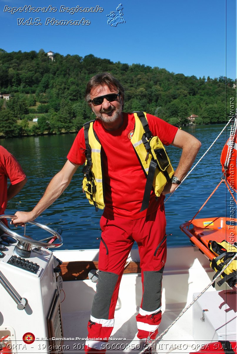 BAGNERA DI ORTA - 19 giugno 2011 - SERVIZIO DI SOCCORSO SANITARIO OPSA CRI SUL LAGO DORTA -  Croce Rossa Italiana - Ispettorato Regionale Volontari del Soccorso Piemonte