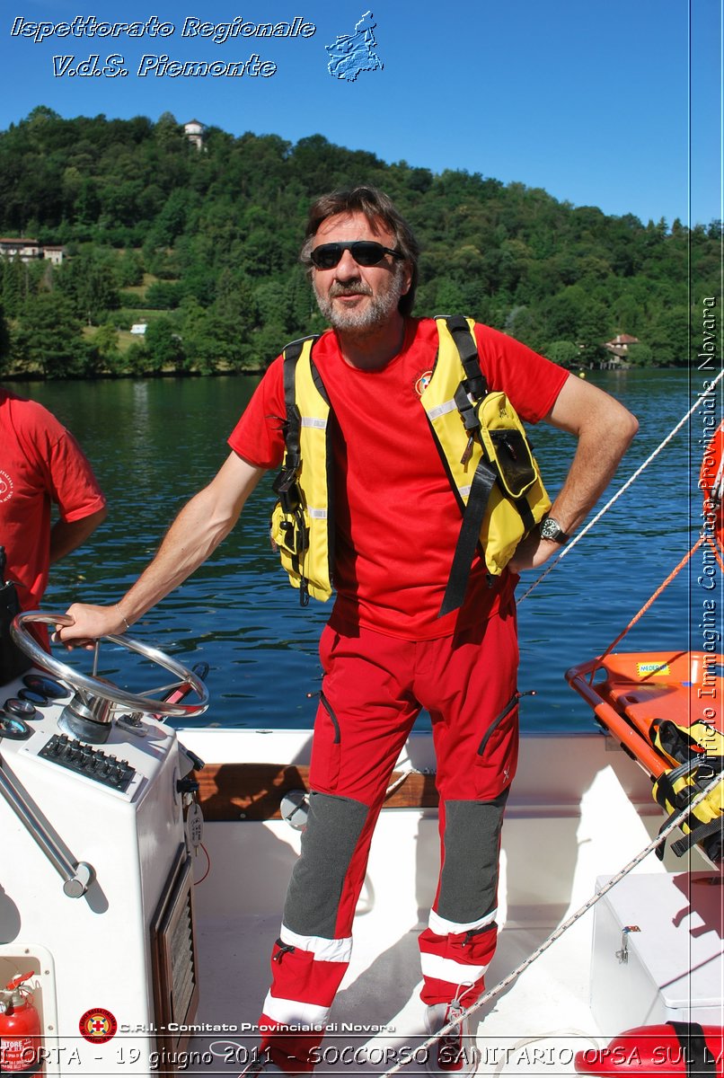 BAGNERA DI ORTA - 19 giugno 2011 - SERVIZIO DI SOCCORSO SANITARIO OPSA CRI SUL LAGO DORTA -  Croce Rossa Italiana - Ispettorato Regionale Volontari del Soccorso Piemonte