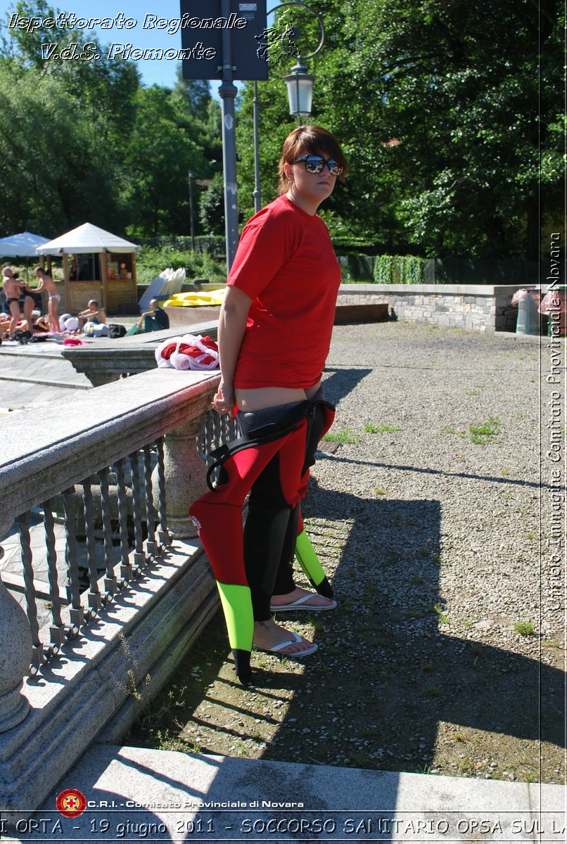 BAGNERA DI ORTA - 19 giugno 2011 - SERVIZIO DI SOCCORSO SANITARIO OPSA CRI SUL LAGO DORTA -  Croce Rossa Italiana - Ispettorato Regionale Volontari del Soccorso Piemonte