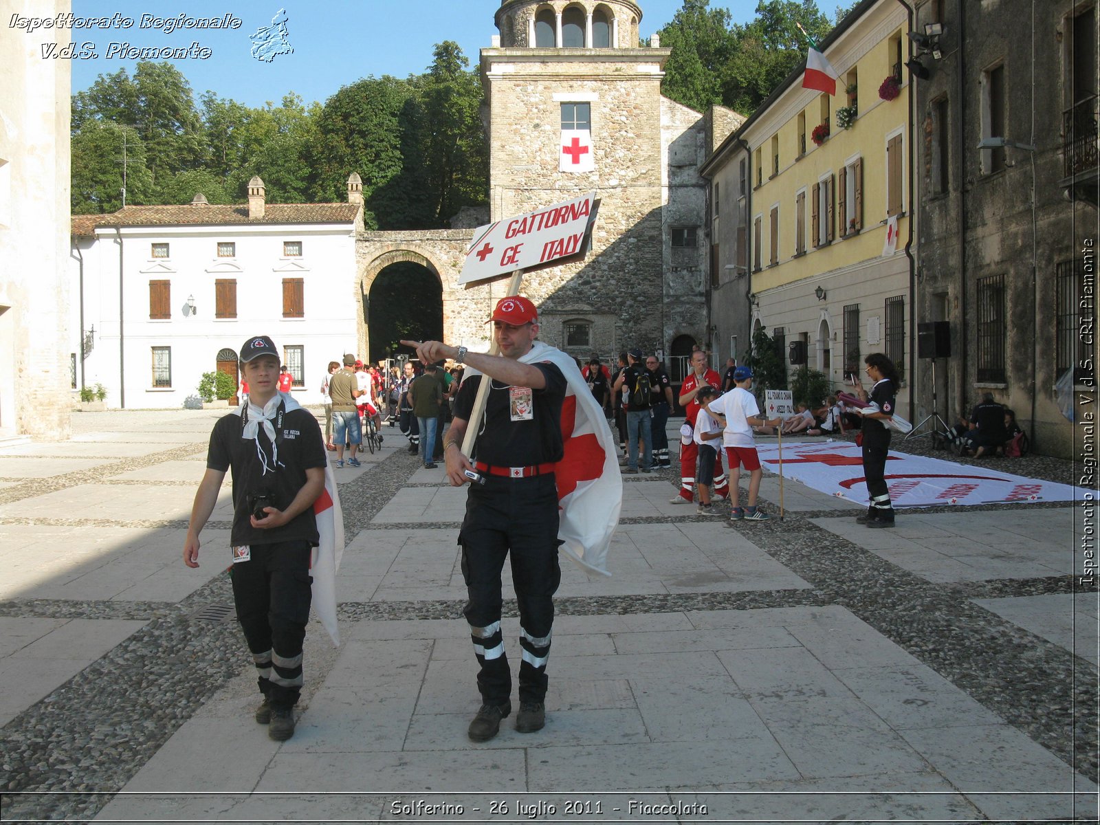 Solferino - 26 luglio 2011 - Fiaccolata -  Croce Rossa Italiana - Ispettorato Regionale Volontari del Soccorso Piemonte