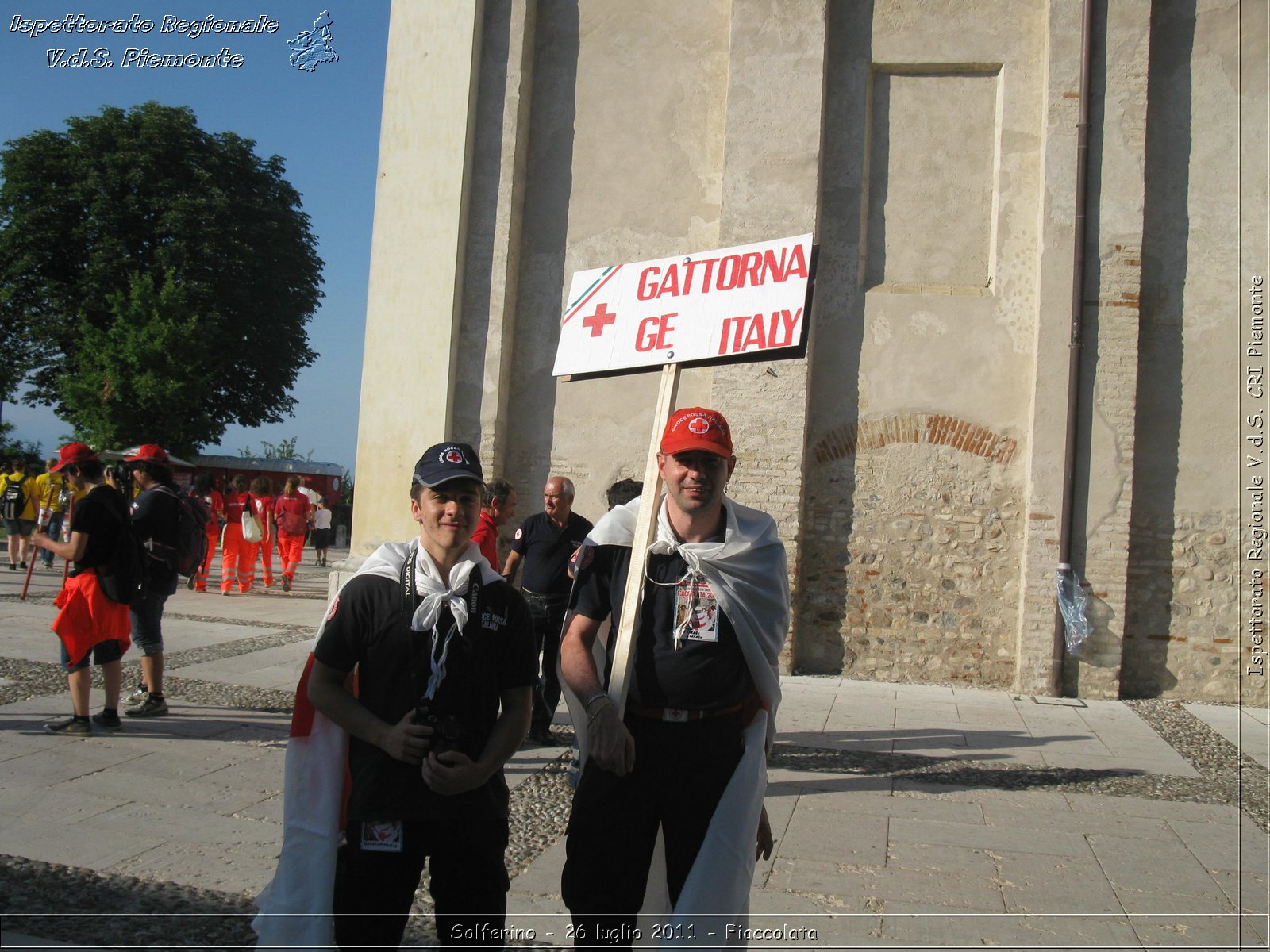 Solferino - 26 luglio 2011 - Fiaccolata -  Croce Rossa Italiana - Ispettorato Regionale Volontari del Soccorso Piemonte