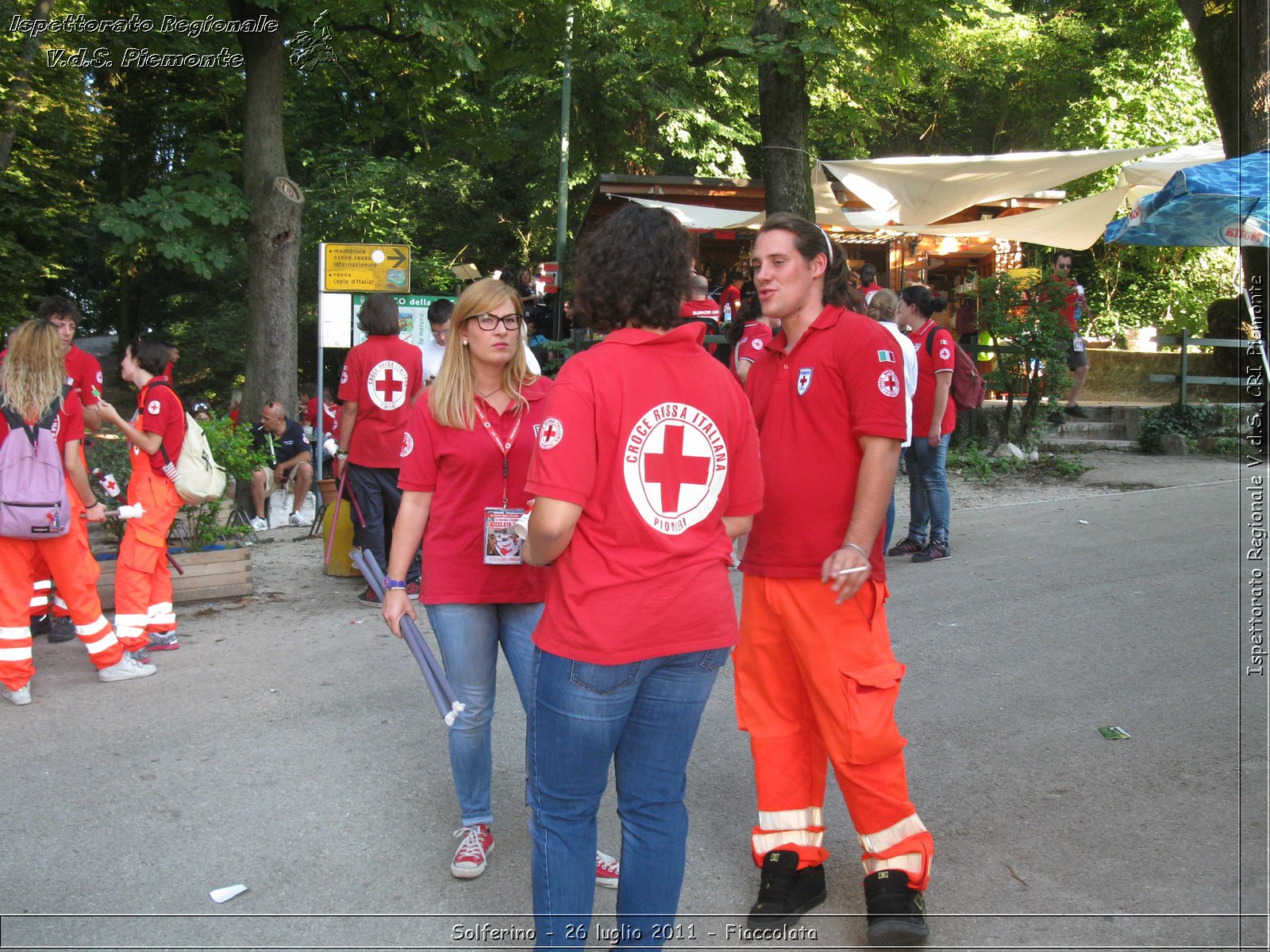 Solferino - 26 luglio 2011 - Fiaccolata -  Croce Rossa Italiana - Ispettorato Regionale Volontari del Soccorso Piemonte