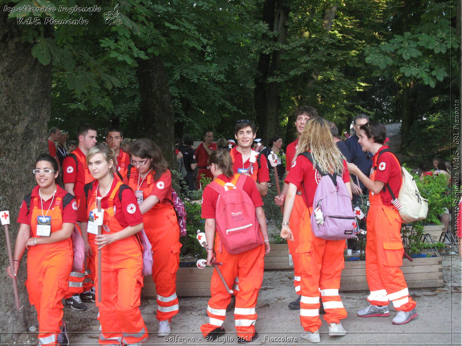 Solferino - 26 luglio 2011 - Fiaccolata -  Croce Rossa Italiana - Ispettorato Regionale Volontari del Soccorso Piemonte