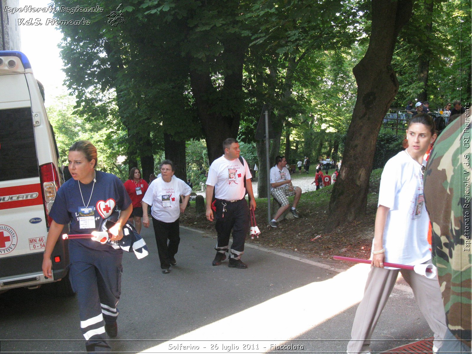 Solferino - 26 luglio 2011 - Fiaccolata -  Croce Rossa Italiana - Ispettorato Regionale Volontari del Soccorso Piemonte