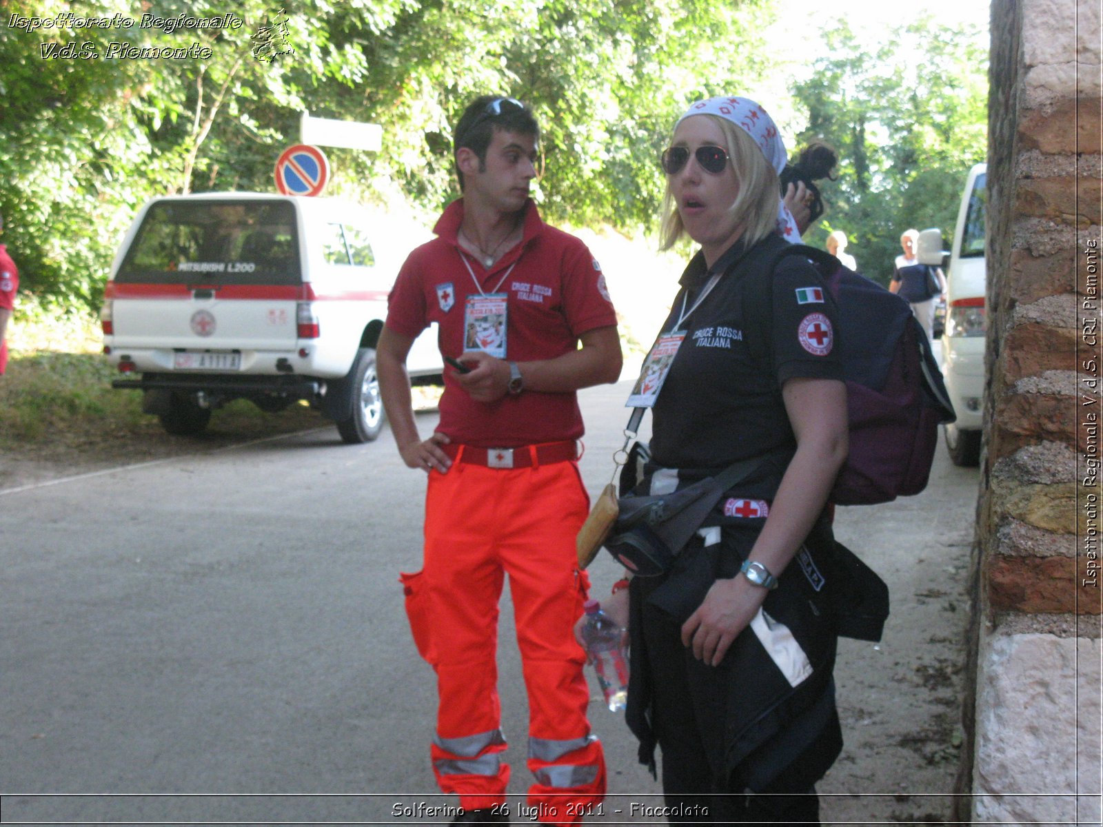 Solferino - 26 luglio 2011 - Fiaccolata -  Croce Rossa Italiana - Ispettorato Regionale Volontari del Soccorso Piemonte