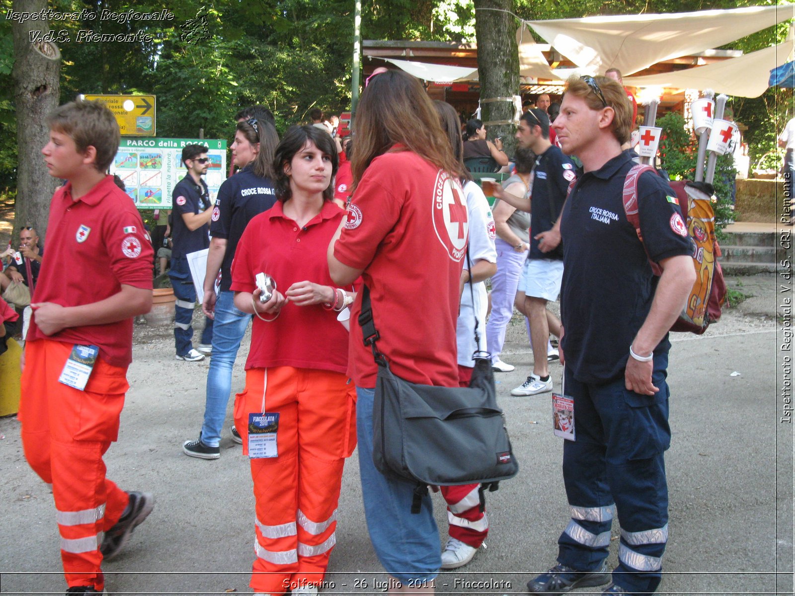 Solferino - 26 luglio 2011 - Fiaccolata -  Croce Rossa Italiana - Ispettorato Regionale Volontari del Soccorso Piemonte