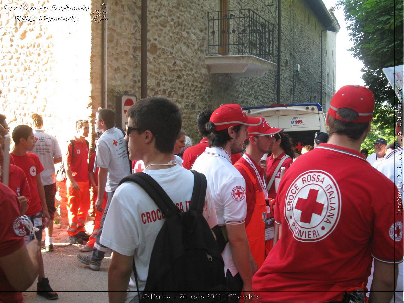 Solferino - 26 luglio 2011 - Fiaccolata -  Croce Rossa Italiana - Ispettorato Regionale Volontari del Soccorso Piemonte