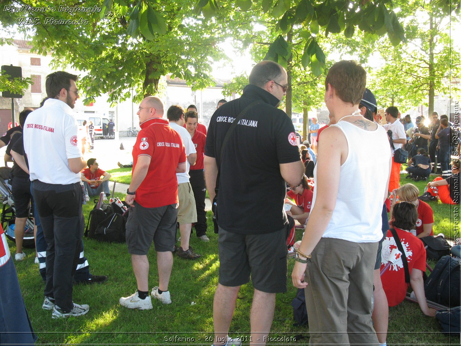 Solferino - 26 luglio 2011 - Fiaccolata -  Croce Rossa Italiana - Ispettorato Regionale Volontari del Soccorso Piemonte