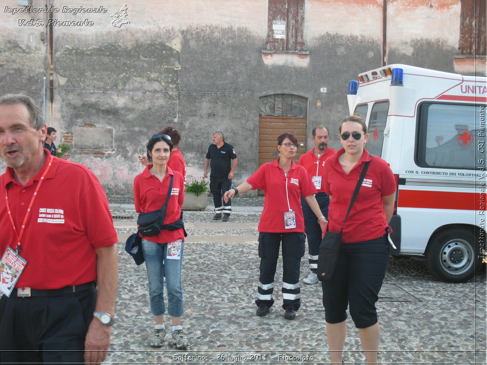 Solferino - 26 luglio 2011 - Fiaccolata -  Croce Rossa Italiana - Ispettorato Regionale Volontari del Soccorso Piemonte