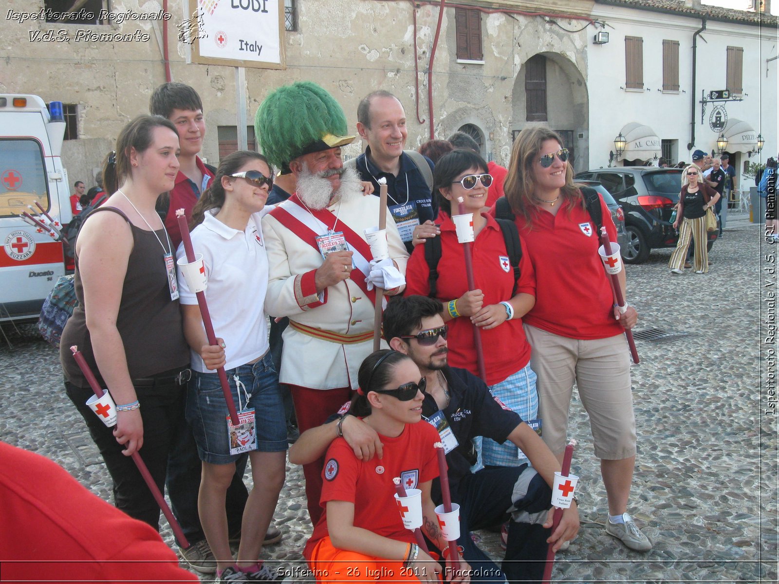 Solferino - 26 luglio 2011 - Fiaccolata -  Croce Rossa Italiana - Ispettorato Regionale Volontari del Soccorso Piemonte