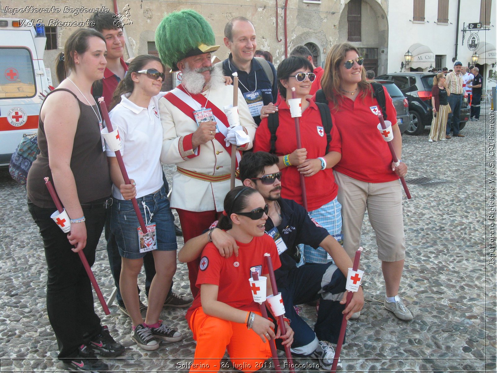 Solferino - 26 luglio 2011 - Fiaccolata -  Croce Rossa Italiana - Ispettorato Regionale Volontari del Soccorso Piemonte