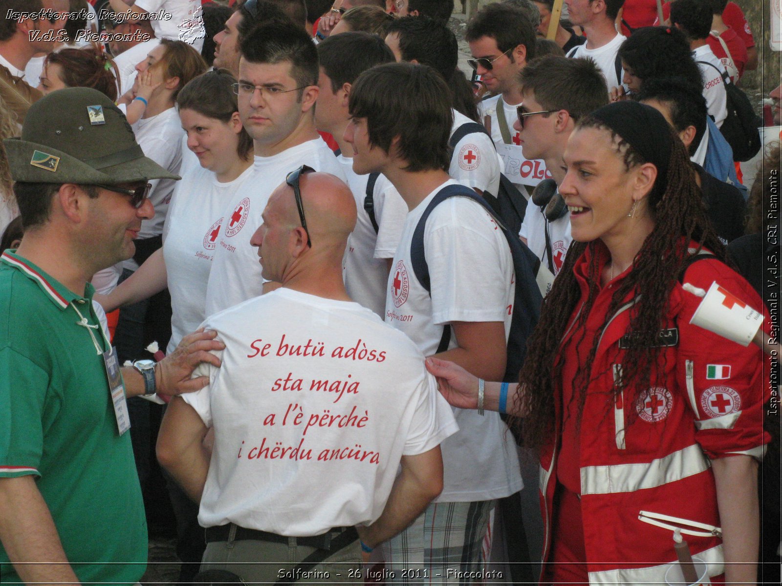 Solferino - 26 luglio 2011 - Fiaccolata -  Croce Rossa Italiana - Ispettorato Regionale Volontari del Soccorso Piemonte