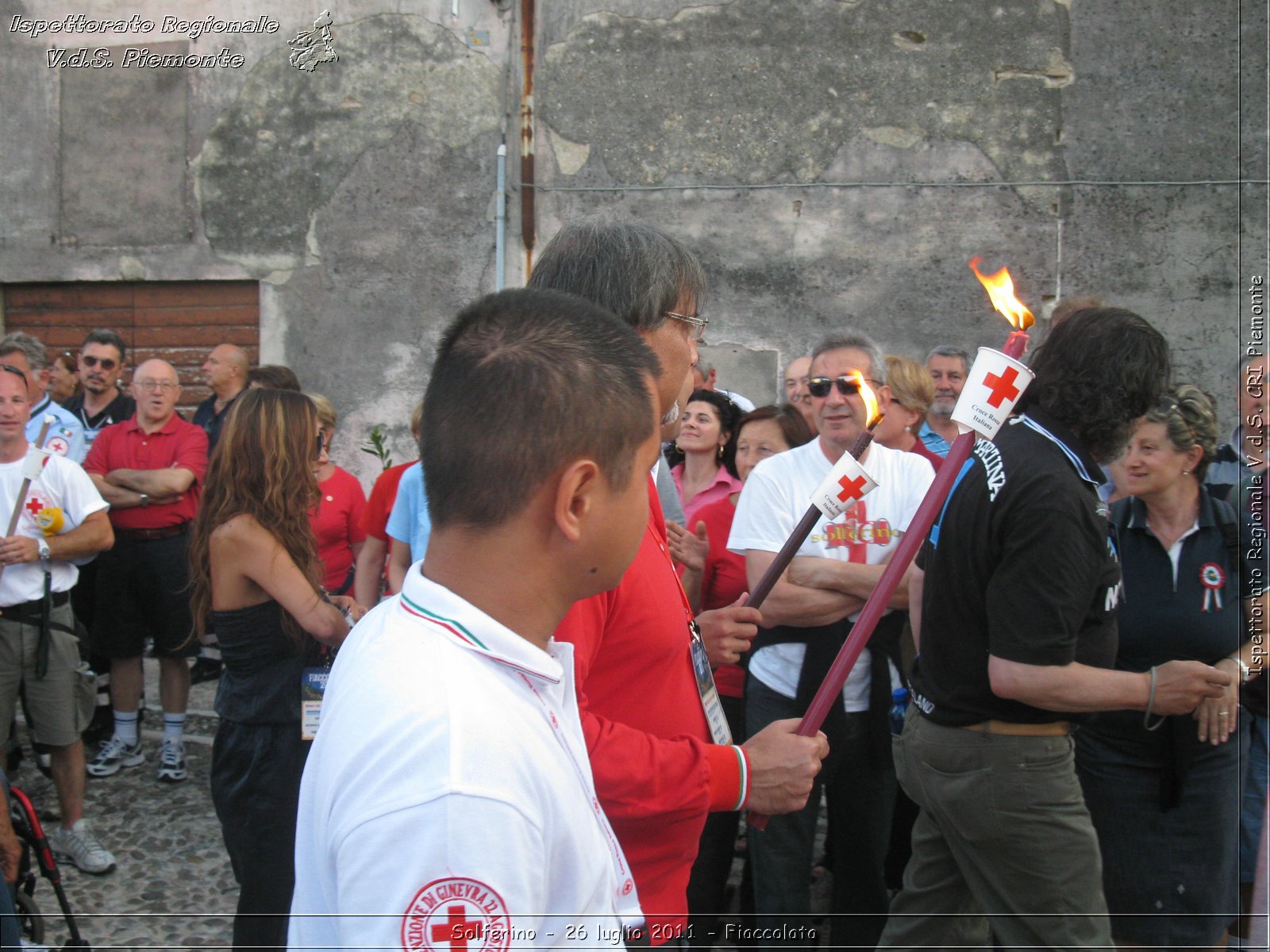 Solferino - 26 luglio 2011 - Fiaccolata -  Croce Rossa Italiana - Ispettorato Regionale Volontari del Soccorso Piemonte