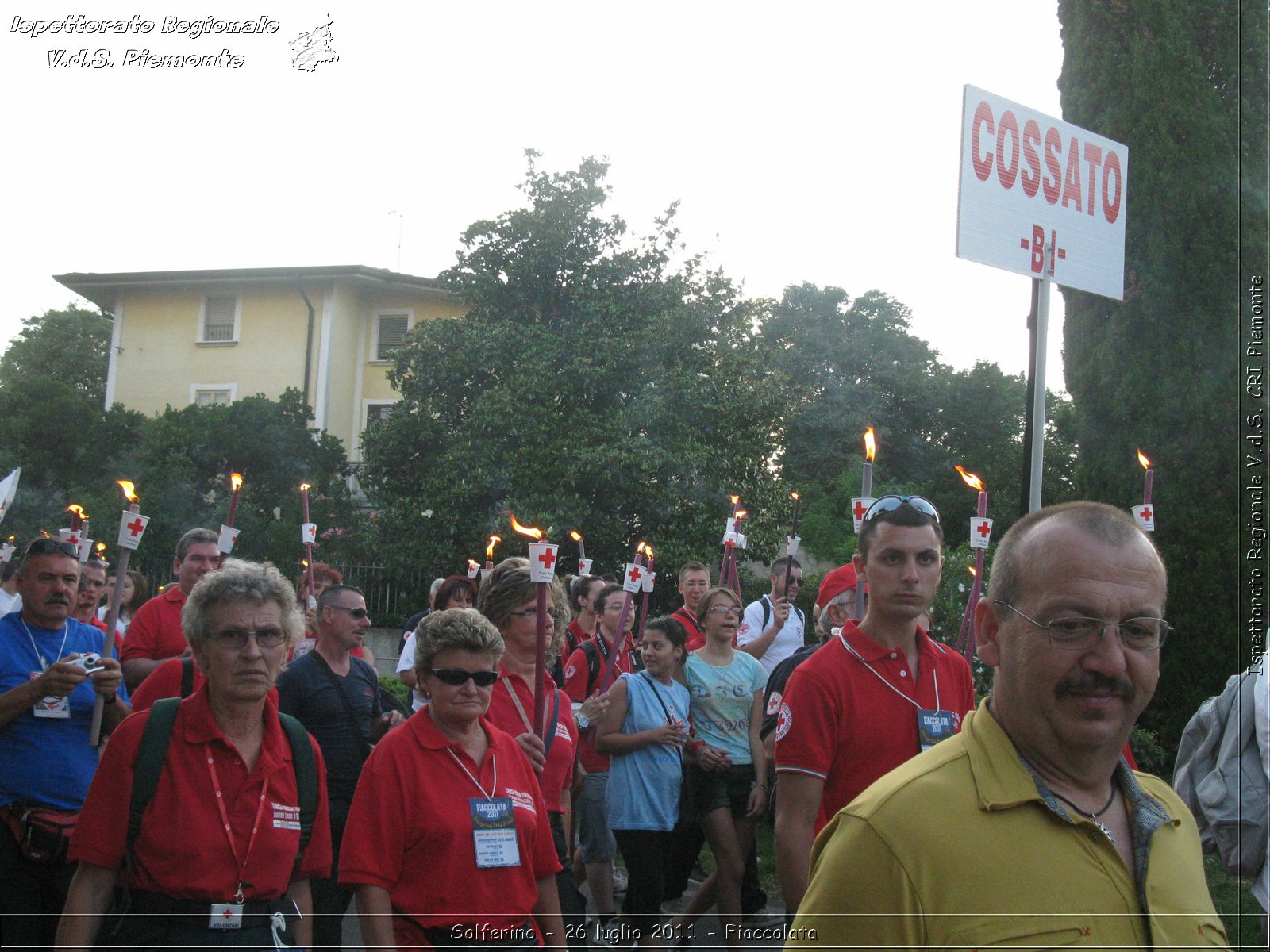 Solferino - 26 luglio 2011 - Fiaccolata -  Croce Rossa Italiana - Ispettorato Regionale Volontari del Soccorso Piemonte