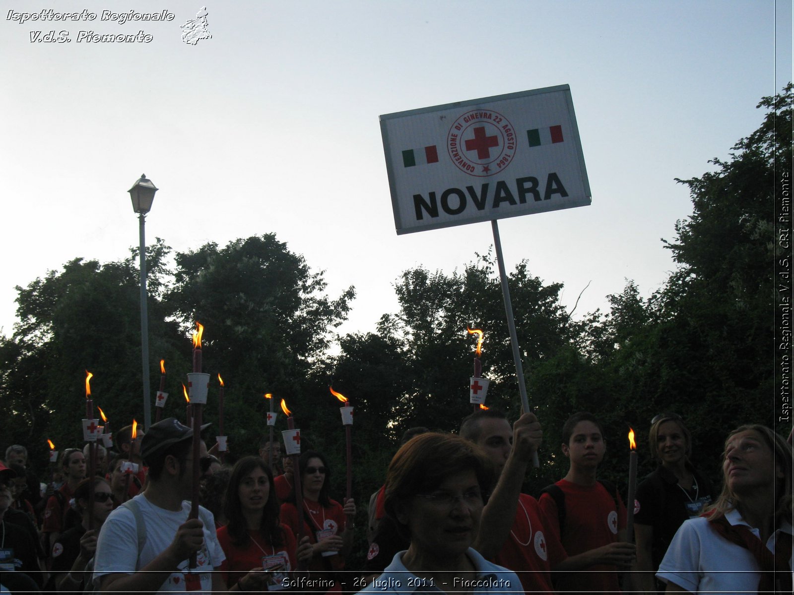 Solferino - 26 luglio 2011 - Fiaccolata -  Croce Rossa Italiana - Ispettorato Regionale Volontari del Soccorso Piemonte