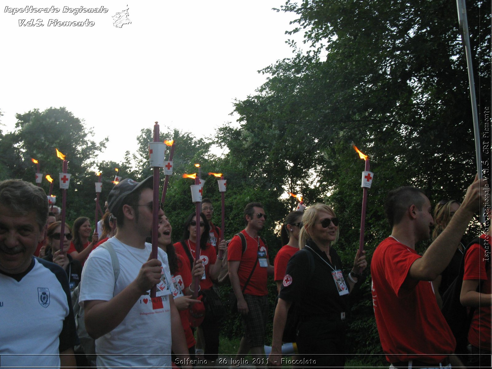 Solferino - 26 luglio 2011 - Fiaccolata -  Croce Rossa Italiana - Ispettorato Regionale Volontari del Soccorso Piemonte