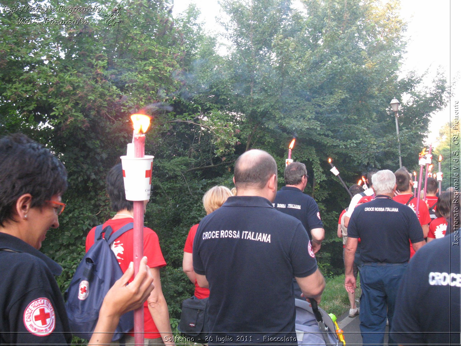 Solferino - 26 luglio 2011 - Fiaccolata -  Croce Rossa Italiana - Ispettorato Regionale Volontari del Soccorso Piemonte