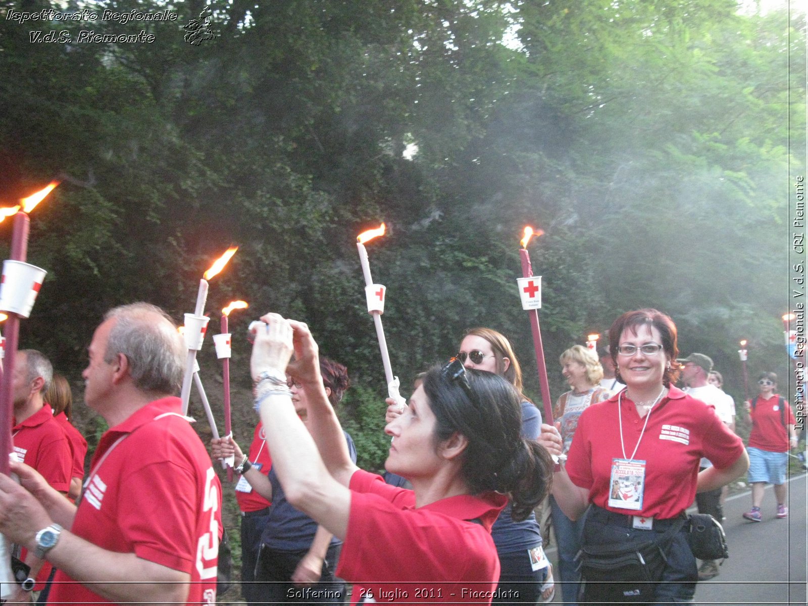 Solferino - 26 luglio 2011 - Fiaccolata -  Croce Rossa Italiana - Ispettorato Regionale Volontari del Soccorso Piemonte