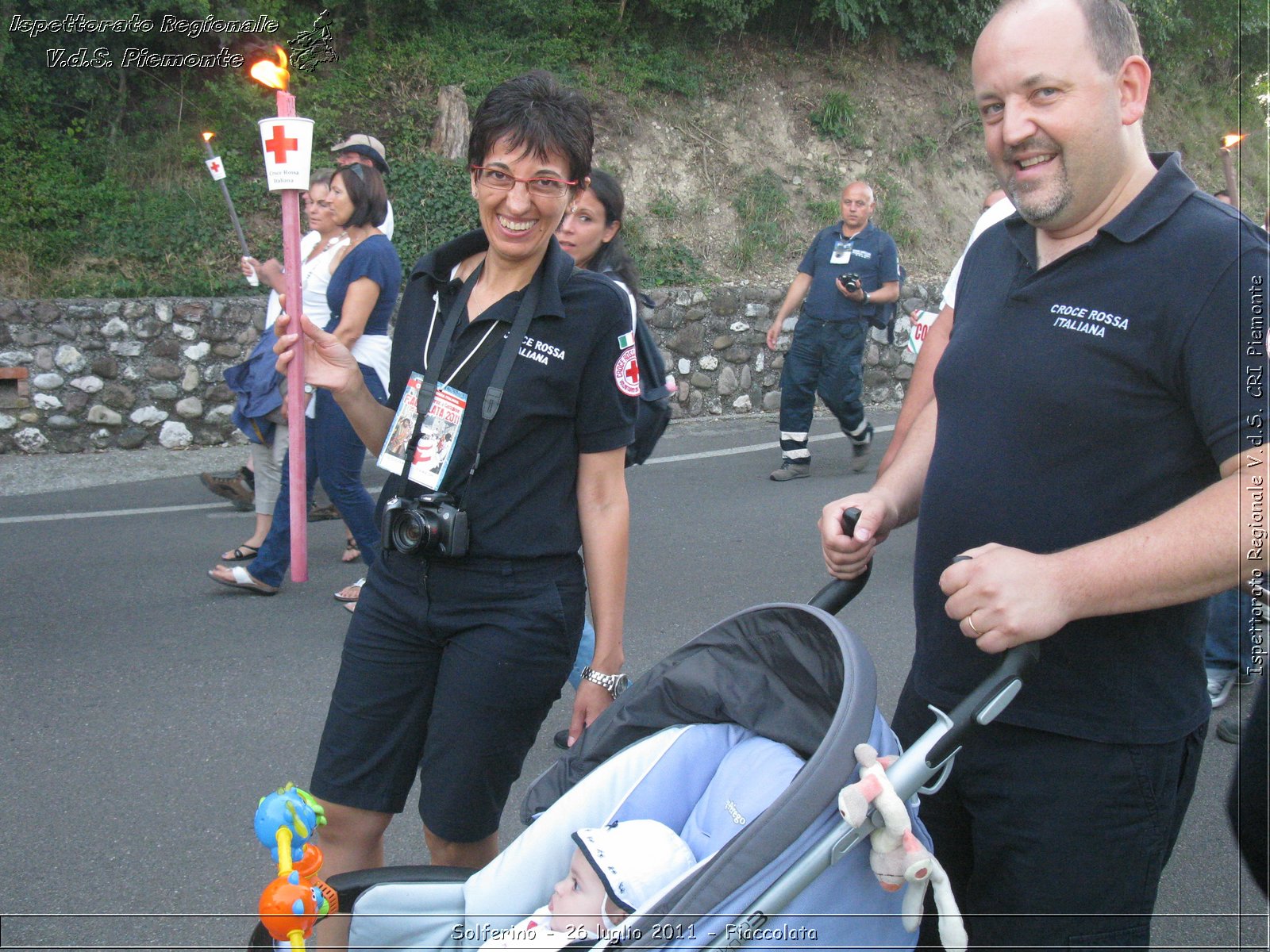 Solferino - 26 luglio 2011 - Fiaccolata -  Croce Rossa Italiana - Ispettorato Regionale Volontari del Soccorso Piemonte