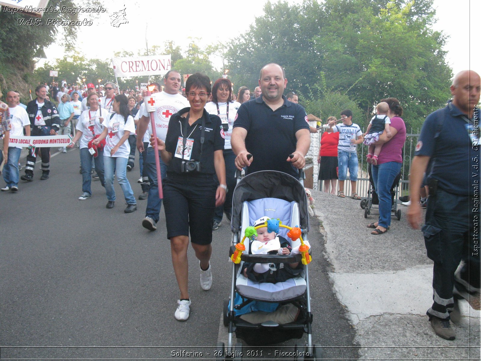 Solferino - 26 luglio 2011 - Fiaccolata -  Croce Rossa Italiana - Ispettorato Regionale Volontari del Soccorso Piemonte