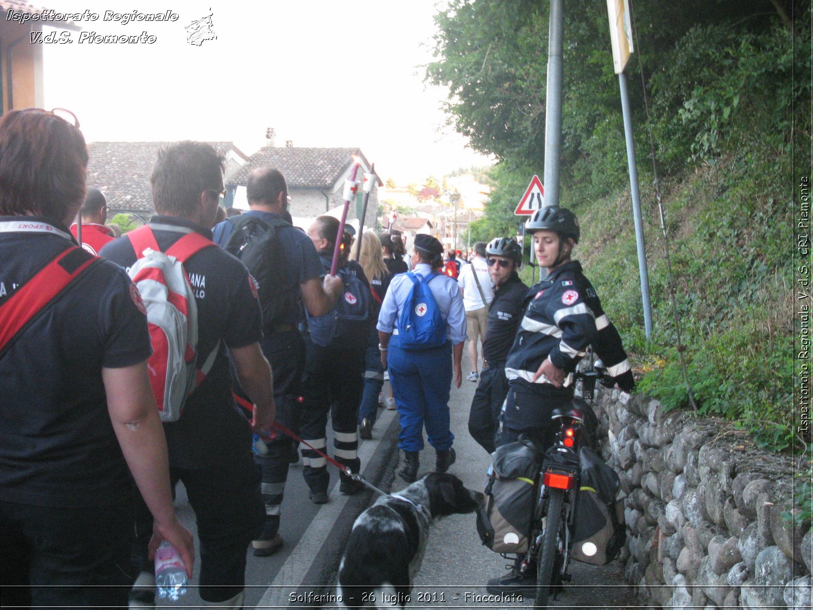 Solferino - 26 luglio 2011 - Fiaccolata -  Croce Rossa Italiana - Ispettorato Regionale Volontari del Soccorso Piemonte