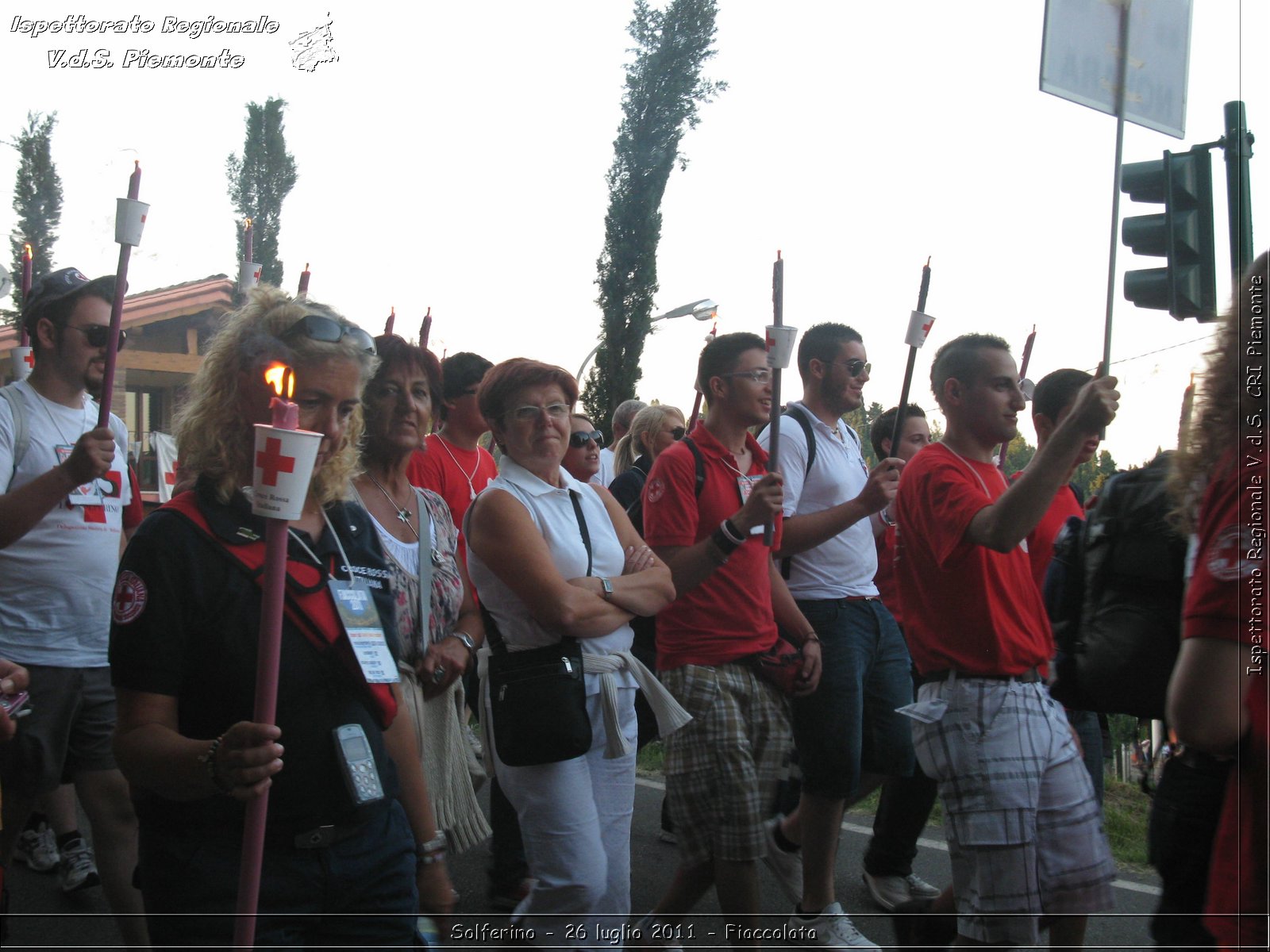 Solferino - 26 luglio 2011 - Fiaccolata -  Croce Rossa Italiana - Ispettorato Regionale Volontari del Soccorso Piemonte